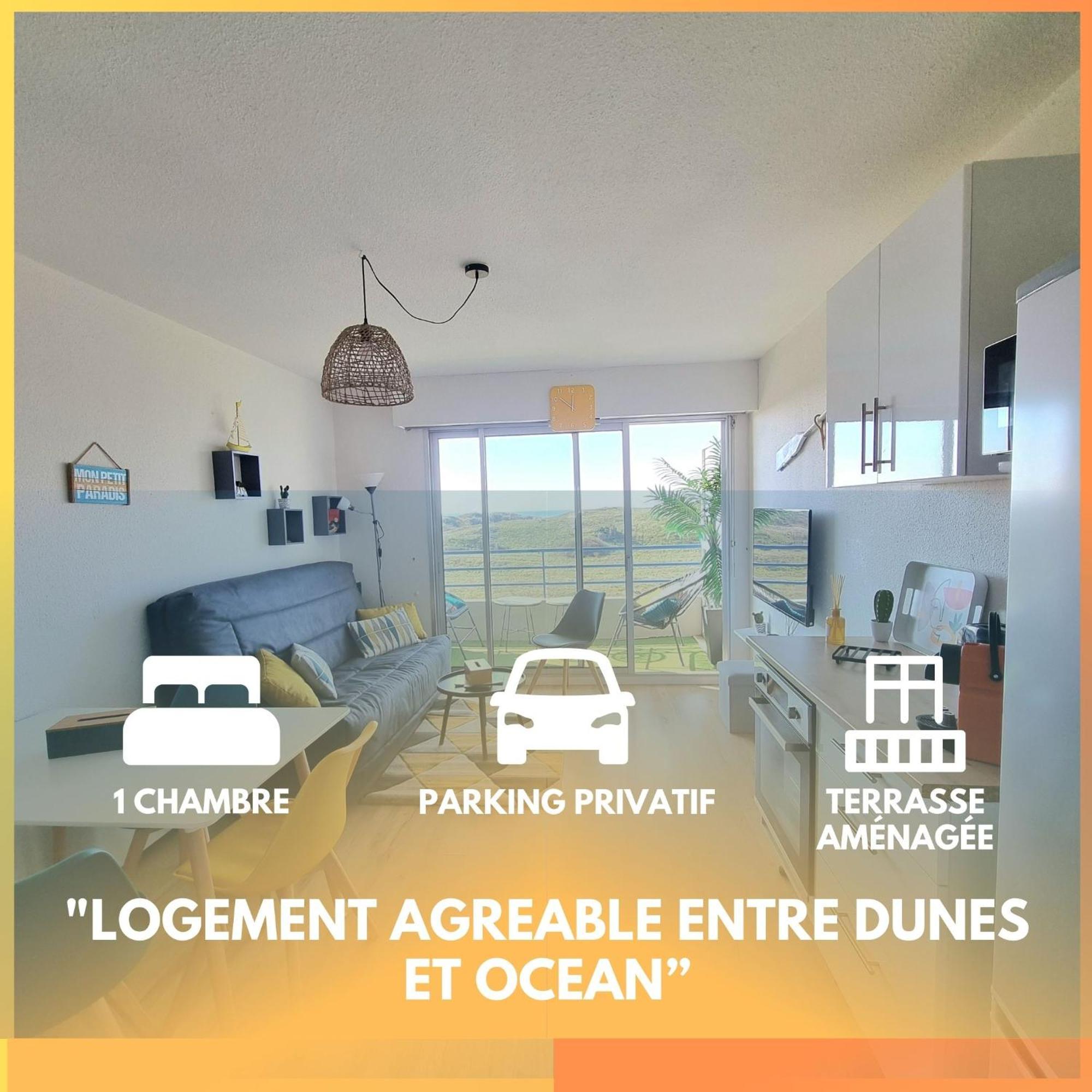T2 Face Dunes Et Ocean - Proche Golf Et Thalassotherapie Apartment *